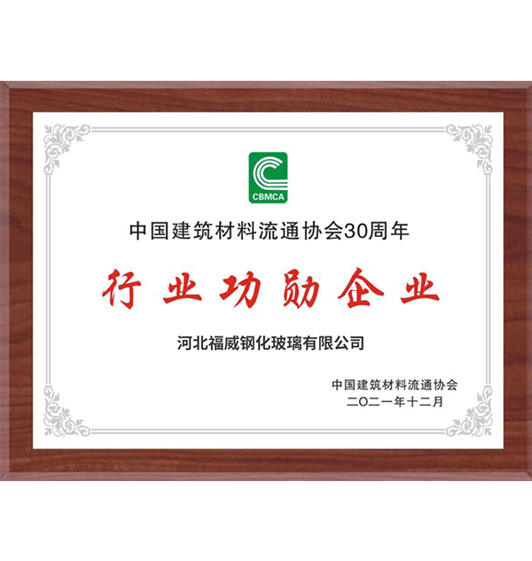 中国建材30年行业功勋企业奖